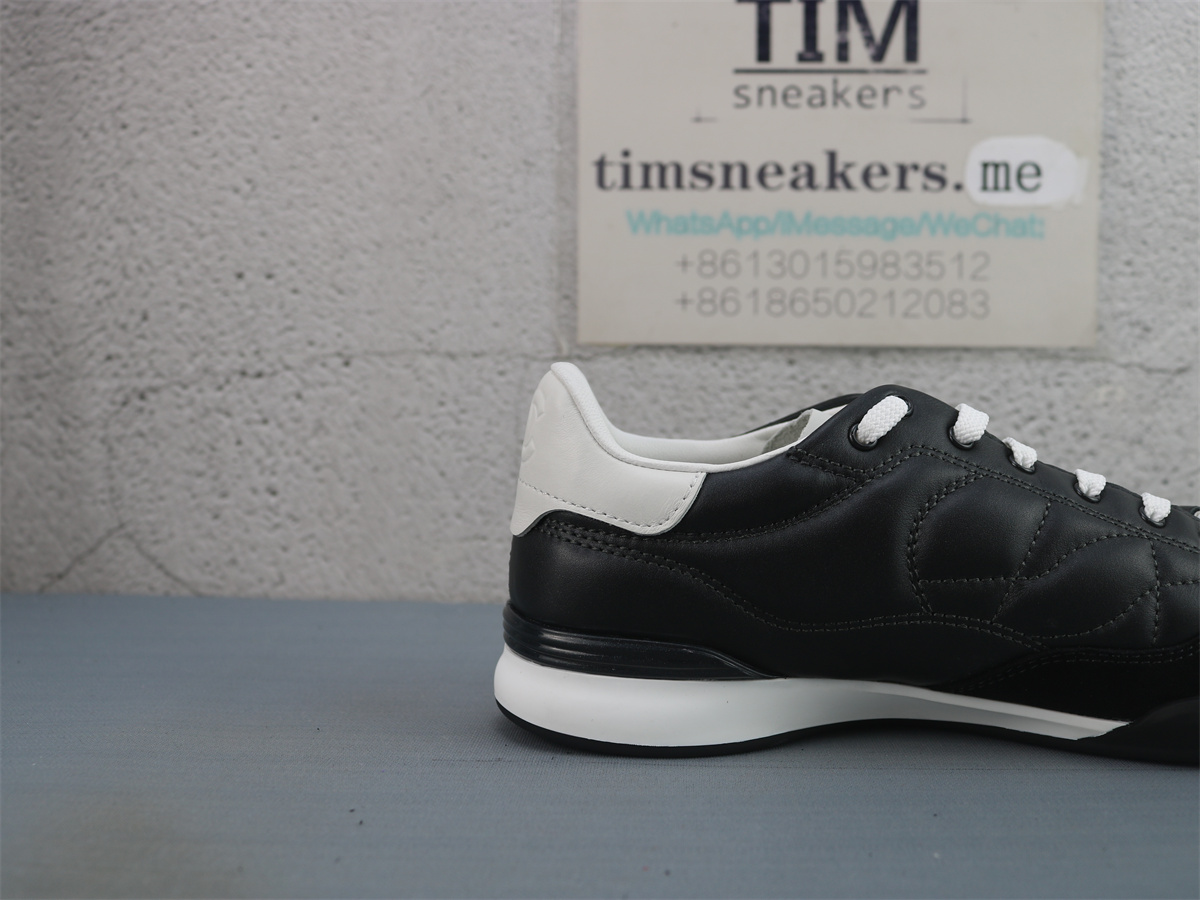 CHANEL 24a Low-Top German Army Trainers Casual Shoes Black